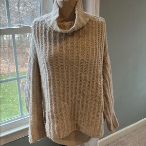 Free People Cozy Cream Cowl Neck Sweater